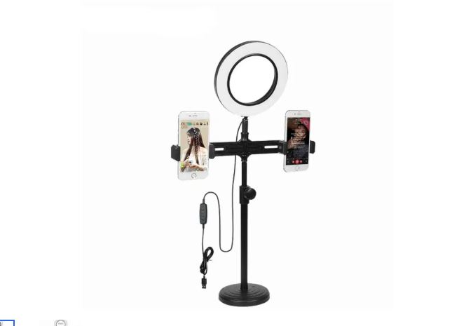 Desktop Makeup Ring Light Selfie Mobile phone Mic Stand