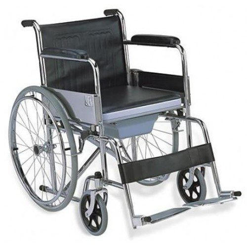 Fixed Folding Commode Wheel Chair Surgical hut