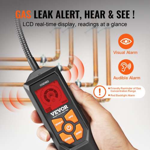 Gas Leak Detector Combustible LEL Meter Gas Detector