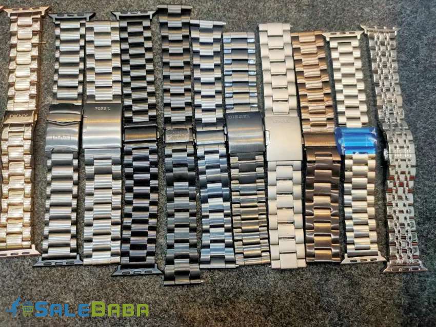 Apple watch stainless steel chain straps 40mm 44mm Model Town Link Road, Lahore,