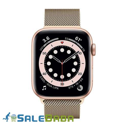 Apple Watch Series 6 44mm (Gold  Silver ) Stainless Steel Case Gulberg 3 Lahore