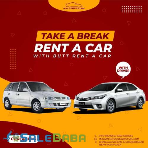 Rent a Car Rawalpindi, Corolla, Brv, Civic, Prado, V8, Audi, Mercedes