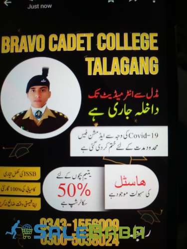 Admission open bravo cadet college talagang
