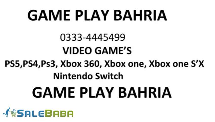 Ps5,PS4,XBOX ONE'S'X GAME PLAY Bahria Town, Islamabad, Islamabad Capital