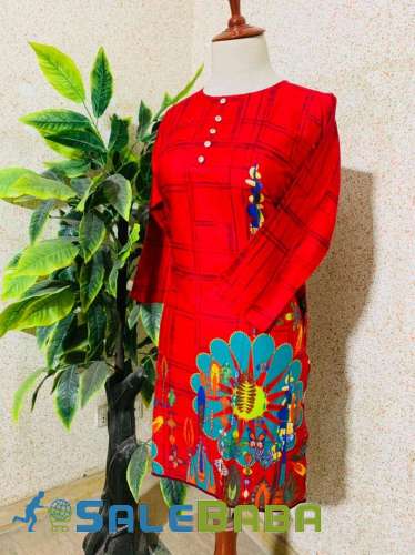 italian Designed and Colour Full Branded Ladies Lawn Kurties of MERCY