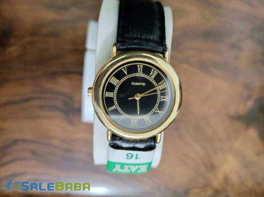 Original Carley Rex Gold Plated Watch roman indexes in 4000 with strap