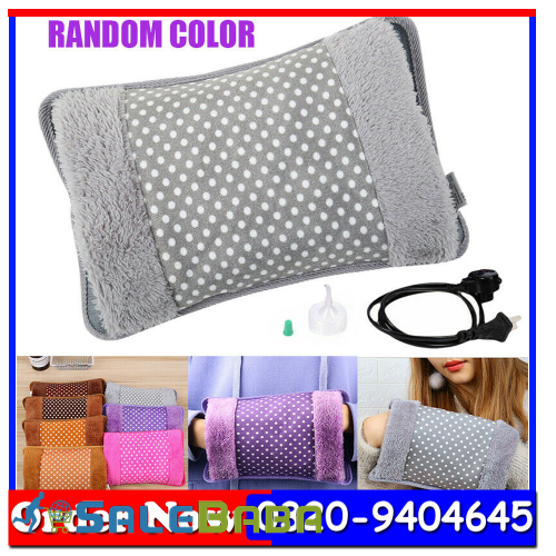 Electric Hot Water Bag With Jelly Inside  Heating Pad With Fur