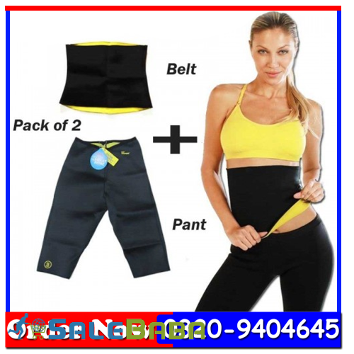 Pack Of 2  Slimming Pant  Hot Belt  Black  Yellow