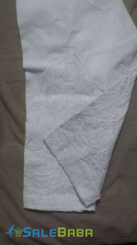 White chiken embroidery in trouser stiched North Karachi, Karachi, Sindh