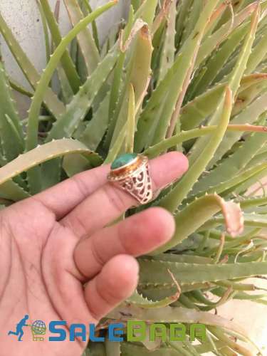 Beautiful sawat zamrud emerald ring available ASF Airport Residencia, Karachi,