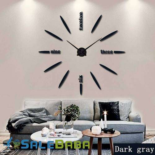 Acrylic 3D Large Wall Clock with Big and Small number Johar Town, Lahore, Punjab