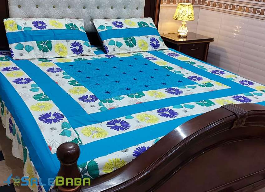 King size patch work bed sheets