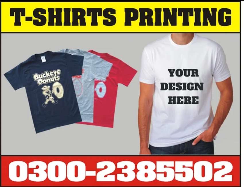 T shirt printing lahore