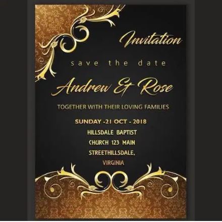 Menu card design | Wedding card design | Bissiness card design