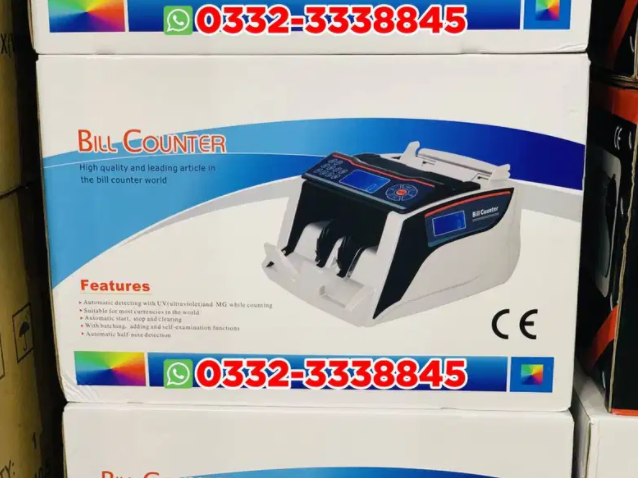 New cash,note,currency,packet,bill counting machine 100% fake detection for sale