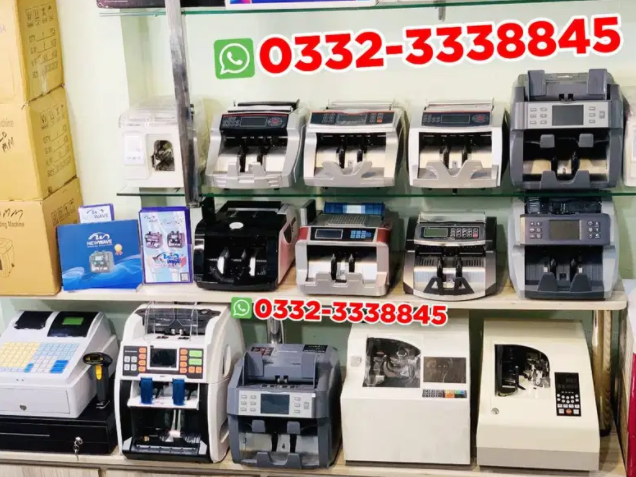 New cash,note,currency,packet,bill counting machine 100% fake detection for sale