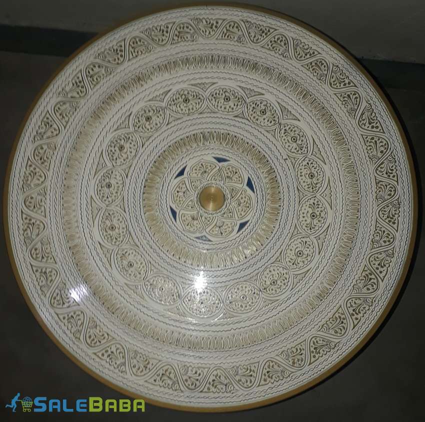 Beautiful Naqshi Corner White Table