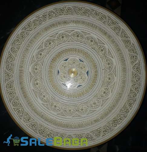 Beautiful Naqshi Corner White Table