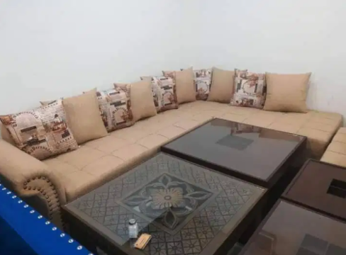 L shape 7 seater brand new sofa set available for sale