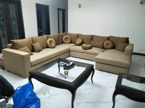 L shape 7 seater brand new sofa set available for sale