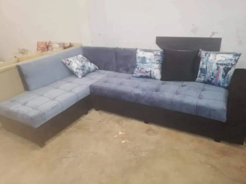 L shape 7 seater brand new sofa set available for sale