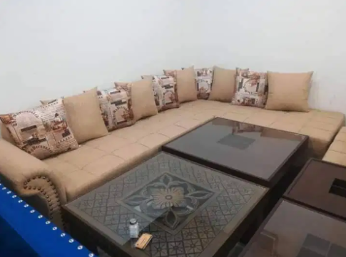 L shape 7 seater brand new sofa set available for sale