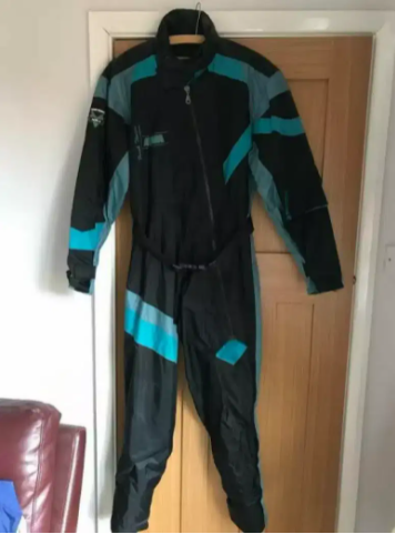 Aqua Heavy bike and Motorcycle Rain suit By Frank Thomas Available for Sale