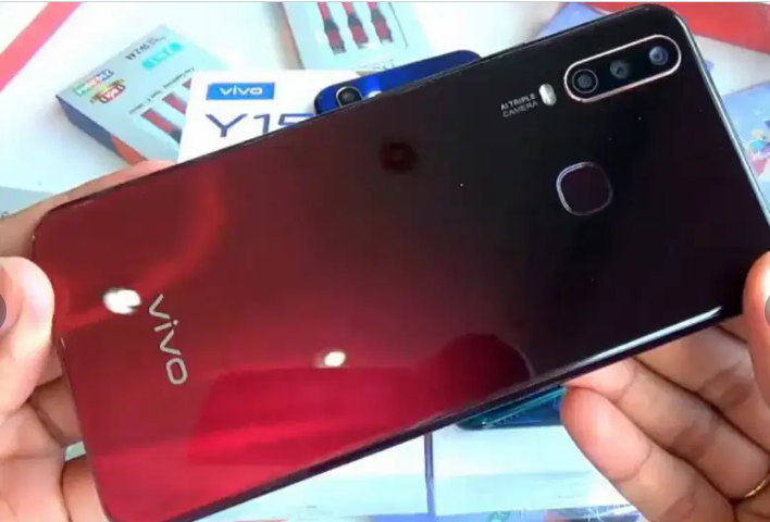 Vivo Y15 Red  Black Gradient Color Mobile Available for Sale in Karachi