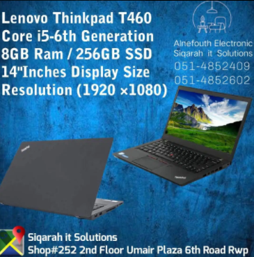 Lenovo ThinkPad T460 corei5 laptop is available for sale