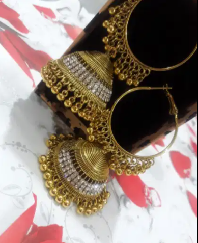 Crunchy Fashion Bollywood Style Traditional Jewellery Jhumki available for sale
