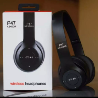 P47 Black Wireless Bluetooth Headphones Available for Sale