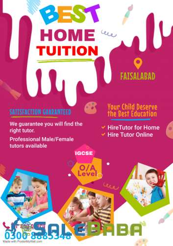 BEST HOME TUTORS AND HOME TUITION LAHORE MALE FEMALE TUTORS