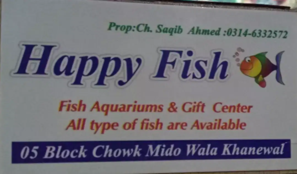 Happy Fish & Aquariums all type of fancy fish available