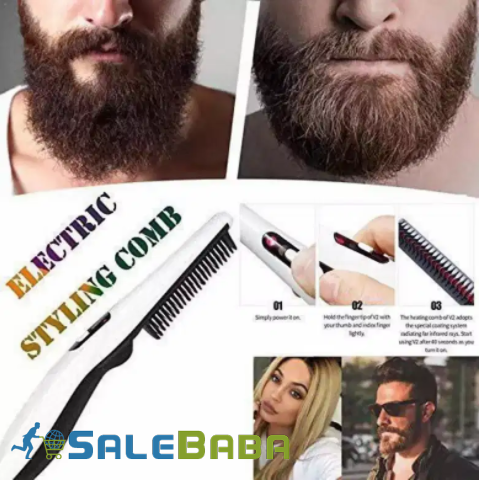 New beard and hair straightener brush available for sale in Ormara