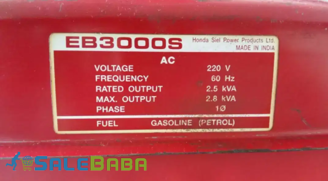 Honda Generator EB3000S is available for sale in Wazirabad