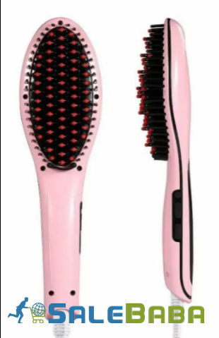 New Hair straightener brush in pink Color available for sale