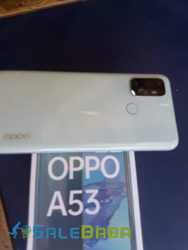 Oppo A53 mint cream color mobile phone is available