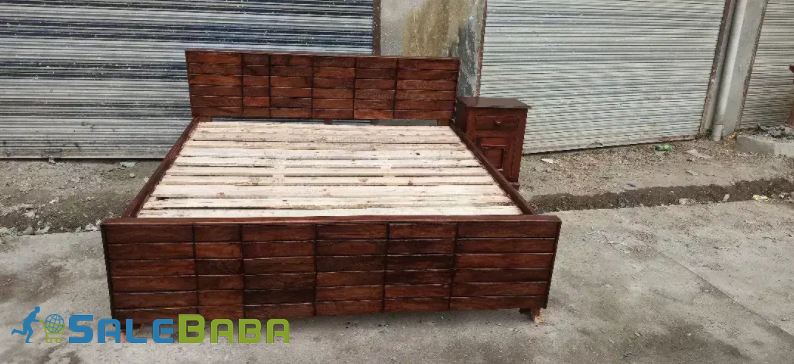 King size walnut double bed is available for sale