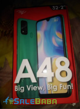 Itel A48 blue color mobile phone is available for sale