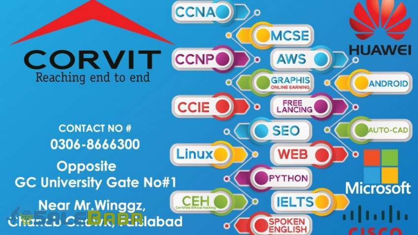 Corvit , IT Trainings and courses in Faisalabad