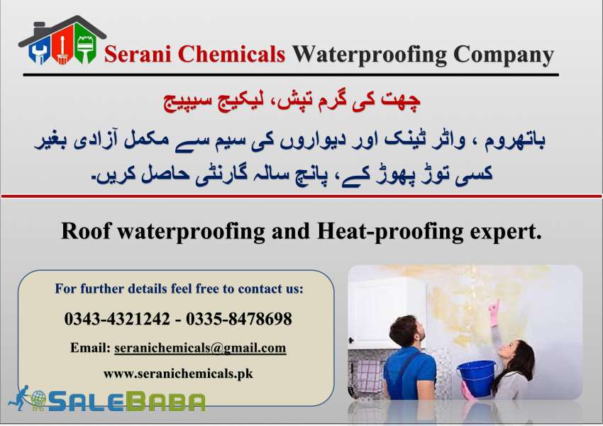 Serani Chemicals-Roof Water & Heat-proofing Services Master of leakage repair
