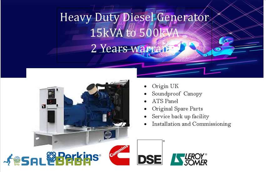 Diesel Generator (Perkins) Engine Brand Perkins, alternator 100kva