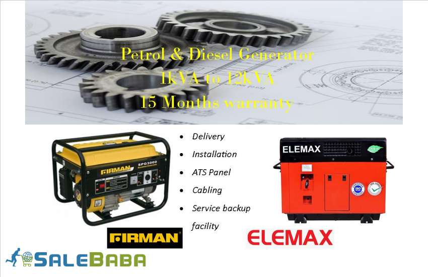 PORTABLE GENERATOR PETROL GAS  ELEMAX HONDA ENGINE 15KVA