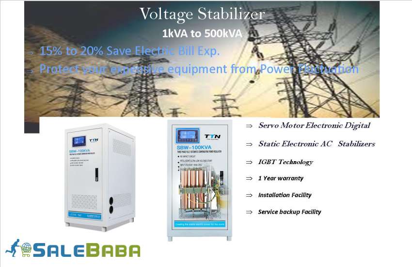 Voltage Stabilizer  Brand Powerage  DESK 5000VA