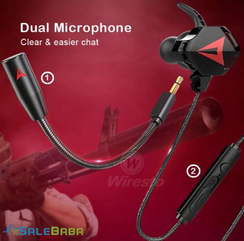 Wiresto Gaming Earphone In Ear Headphones Wired Earbuds