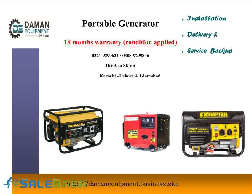 PORTABLE PETROL GAS GENERATOR  FIRMAN 25KVA