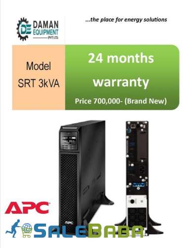 UPS APC SRT 3kVA 24 month warranty Price 700000 UPS