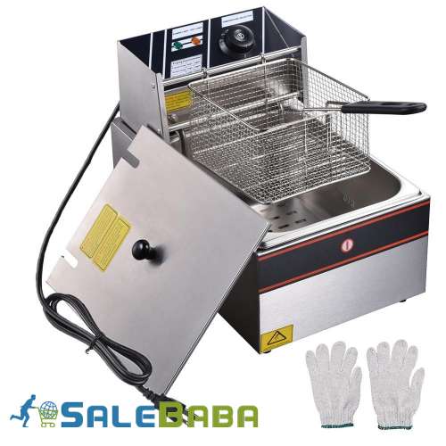 Commercial Stainless Steel Single Tank 6 Liter Electric Deep Fryer