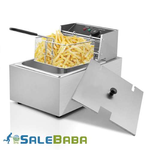 Commercial Stainless Steel Single Tank 6 Liter Electric Deep Fryer