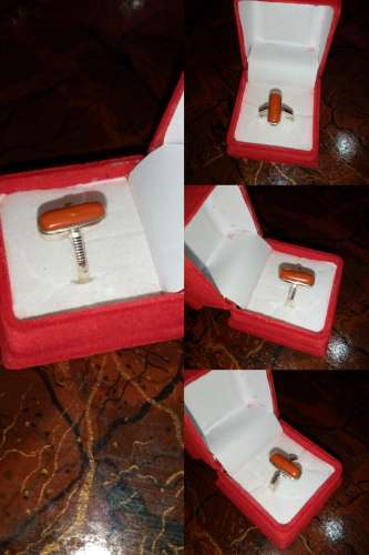 Coral - Marjan - Monga Silver Rings available   Whatsapp for Prices